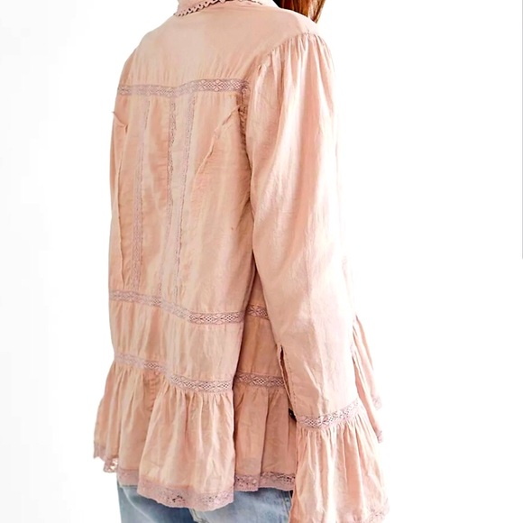 Rare Free People Ruffle Jacket - Picture 2 of 3